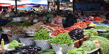 Gemüsemarkt in Lijiang