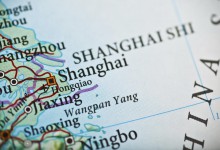 Die Karte von Shanghai