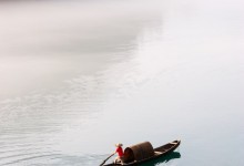 boat on the river in guilin of China