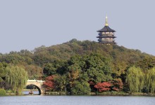 tower on the island of west lake